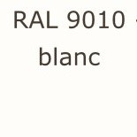 BLANC - RAL 9010