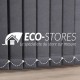 Store californien bandes verticales trapèze sur mesure rail blanc gris ou marron - eco-stores.fr