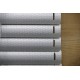 store vénitien alu 25 mm microperforé gris alu avec guidage - eco-stores
