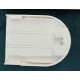 cache en PVC, pour patte de fixation modèle ALLURE (K), blanc, pour store enrouleur (x1)