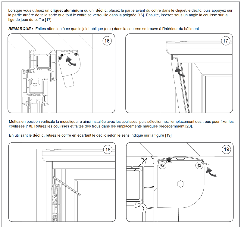 moustiquaire enroulable sur mesure - a pose en tableau avec clips