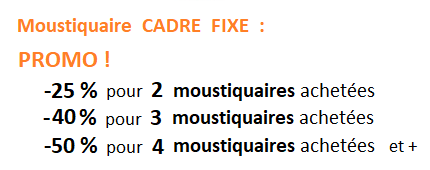 PROMO - moustiquaire cadre fixe sur mesure - stores sur mesure eco-stores