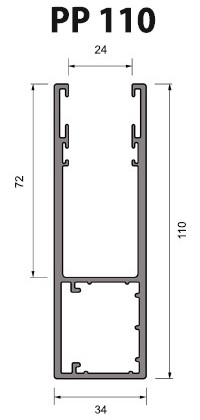 Volet Roulant Sur Mesure - Coulisses 110 mm - PP110 (PA 77 mm) ECO-STORES