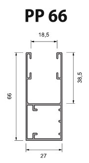 Volet Roulant Sur Mesure - Coulisses 66 mm - PP66 (PA 52 mm - PA 55 mm)