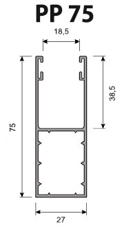 Volet Roulant Sur Mesure - Coulisses 75 mm - PP75 (PA 52 mm - PA 55 mm)