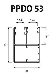 Volet Roulant Sur Mesure - Coulisses PPDO 53 - avec moustiquaire (39 mm - 45 mm)