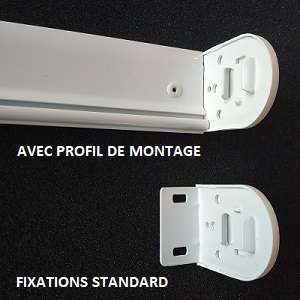 bulles daide/ECO-STORES - FIXATIONS STANDARD - PROFIL DE MONTAGE