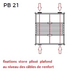 bulles daide/PB 21 - fixations à attacher au niveau des câbles de renfort x2
