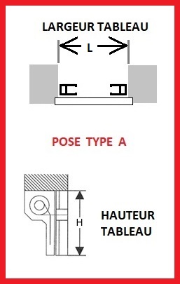 VOLET ROULANT SUR MESURE - POSE TYPE A - NOTICE - LARGEUR A COMMANDER - HAUTEUR A COMMANDER - ECO-STORES