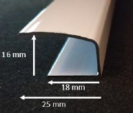 coulisse coffre mini 18 mm