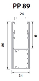 volet roulant sur mesure lames de 77 mm coulisse PP89 eco-stores