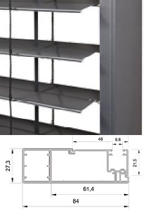 Coulisses SKF (84 x 27 mm