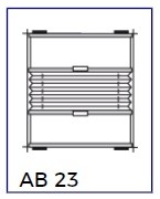 Up & Down 1 toile (AB23) tirage direct et fixation profils