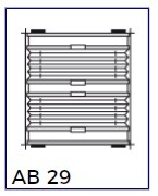 Up & Down 2 toiles (AB29) tirage direct et fixation profils