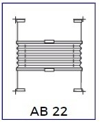 Up & Down 1 toile (AB22) tirage direct et fixation pontets