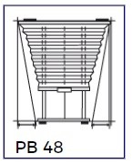 Plafond avec câbles - tirage direct (PB48) EN TRAPEZE