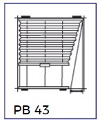 Plafond avec câbles - tirage direct (PB43) EN TRAPEZE