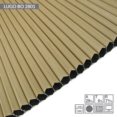 LUGO BO (BLACK OUT (nid d'abeille intérieur alu) ref 2801 beige foncé