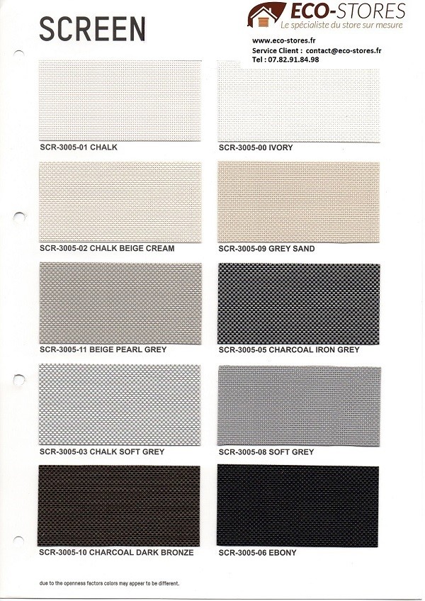 SCREEN 3010 (anti-chaleur microperforé 10%) 