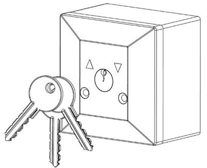 contacteur à clefs (saillant)