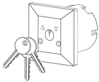 contacteur à clefs (encastré)