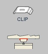 fixation plafond standard (clip)